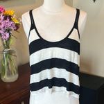 Rue 21 Black and White Striped Women's Flowy Tank Top NEW Photo 1