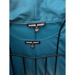 SAMUEL DONG S Teal 3 Piece Belted Blazer Suit Skirt Small Photo 2