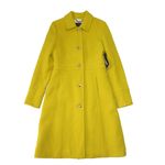 J.Crew NWT Tall Classic Lady Day Coat in Warm Chartreuse Doublecloth Wool 4T Photo 2