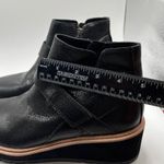 Eileen Fisher NWOB  Womens Cargo Black Leather Wedge Bootie Sz 7.5 2296 Photo 3