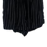 American Eagle Striped High Waisted Paperbag Shorts Black White Medium AE Black Photo 5