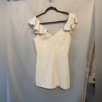 Amanda Uprichard  Gimlet Ivory Romper Size Medium Photo 4