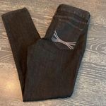 NYDJ Marca black legging jeans, mid-rise, strait leg, size 6 Photo 0