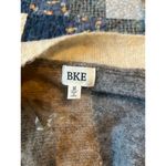 BKE  Cardigan Sweater Colorblock Fall Gray Brown Tan Neutral long open front Photo 3