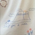 PacSun PacDun LA Hearts Smocked Vacation Print Mini Skirt White Graphic Photo 3