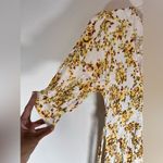 Faithfull the Brand Faithful The Brand Rafa Midi Crinkled In Goldie Floral Dress Size 4 Photo 5