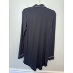 Nordstrom  Black Tencel Pajama Dress Long Sleeve Sz S Photo 4