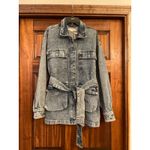 Good American Uniform Cargo Jacket in a light blue denim S/M Photo 1