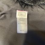 CHAUS NEW YORK  Black lined Faux Fur Vest Size Small Open Front Photo 4