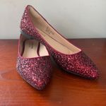 Fever Sole Glitter Ballet Flats – Burgundy Red size US 8 M NEW Photo 1