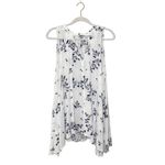 Free People Tree Swing Tank Top Size Small Ivory Sleeveless Mini Dress Floral Photo 1