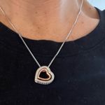 NEW Double Heart Pendant necklace Photo 1