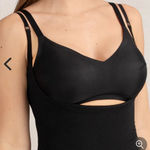 Shapermint Essentials Open Bust Bodysuit Shaper Shorts Med Black Shapewear NWT Photo 0