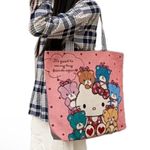 Hello Kitty NWOT Large  & Teddy Bears Zip Tote Bag Photo 3