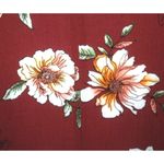 Stevie Hender Floral Dress Size L Midi Half Bell Sleeve Zip Back Boho Sheath Photo 6