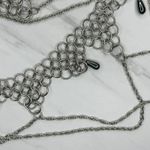 Silver Chunky Chain Belt Draped Beaded Y2K Festival Hook Closure One Size (OS) ✨ Photo 6