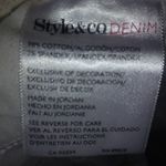 Style & Co . 14S 34x23 White Crop Jeans Plus Photo 2