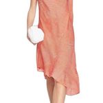 & Other Stories & Other Stories One-Shoulder Long Sleeve Asymmetrical Coral Dress XS Photo 0