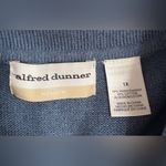 Alfred Dunner  Blue Floral‎ Embroidered Short Sleeve Sweater Top Size 1X EUC Photo 2