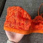 Bright Orange Lace Bralette Photo 1