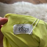 Oh Polly  Feel The Ruche High Waisted Mini Skirt In Lime Photo 3