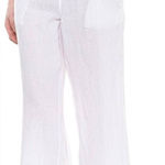 Tahari  White Linen Pant Photo 0