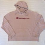 Champion embroidered logo, baby pink hoodie Photo 0