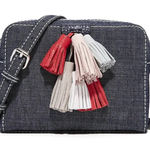 Rebecca Minkoff New‎  Mini Sofia Denim Tassel Crossbody Bag Photo 0