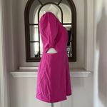 French Connection  Puff Sleeve Cutout Dress, Wild Rosa Size 10 New w/Tag $118 Photo 3