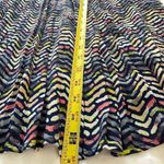 Daniel Rainn  Women's M Shift Dress Multicolor Herringbone Short Pleats Buttons Photo 3