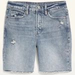 Old Navy Womens  High-Waisted O.G. Straight Cut-Off Denim Jean Shorts - Sz 18 Photo 2