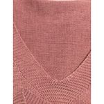 SheIn  Rose Pink V Neck Sleeveless Fringe Knit Sweater Vest Women's XL Photo 6