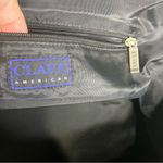 Clava American dark‎ gray leather weekender bag 19” x 12” x 10” trendy vintage Photo 2