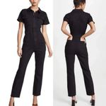 Good American Wonen’s Fit For Success Black Short Sleeve Jumpsuit Size 2 Photo 1
