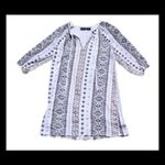 Blue Rain Aztec Babydoll Dress Sz S Photo 2