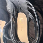 Nicole Miller  women’s Black High heels‎ Faux Suede strap high Heels size 10 MWOB Photo 1