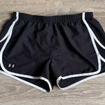 Under Armour Semi Fitted Women's Black Running Shorts Medium Photo 0