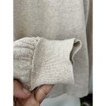 J.Crew  Factory Cotton Cashmere Oatmeal Crew Neck Pullover Sweater Women's Lg Photo 5
