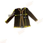 Stenay Black Beaded Blouse, Women's Small Jacket, Evening Wear, Formal Silk Top Photo 3