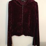 Rampage  slit bell sleeve short full zip hoodie Photo 0