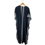 NWT Gypsie Blu Kaftan House Dress Beach MuMu OS Fits Most Black White Aztec Long Photo 7