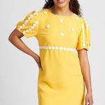 Modcloth  Yellow How Sweet It Is Mini Shift Dress Sunny Bright 8 70s Retro NWT Photo 0