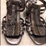 Vince Camuto Brianne pewter metallic strappy gladiator wedge sanda… Photo 6