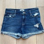 Paige  Denim Jimmy Jimmy Jean Shorts Size 26 Mid Rise Distressed Cuffed Short Photo 3