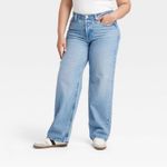 Universal Threads Universal Thread Women's Mid-Rise Baggy Jeans Clas Vintage Medium Blue Sz 17 Photo 5