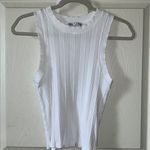 ZARA  Collection‎ Women’s Ribbed White Fitted Layering Tank Top Size L Photo 3