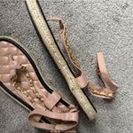 Miss Lola Nude Quilted Sandals Photo 2
