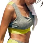NWT Free People Movement Just Breathe
Colorblock Sports Bra / Heather Olive XS Photo 3