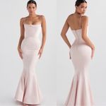 House Of CB NWOT  Violette Blush pink Satin Fishtail Gown XL L+ Photo 1