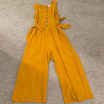 Abound  Mustard Sleeveless Jumpsuit Photo 0